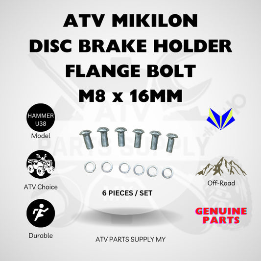 ATV Mikilon Hammer 200 | U38 | Disc Brake Holder Flange Bolt | Skru | M8 x 16MM | Original Mikilon Parts