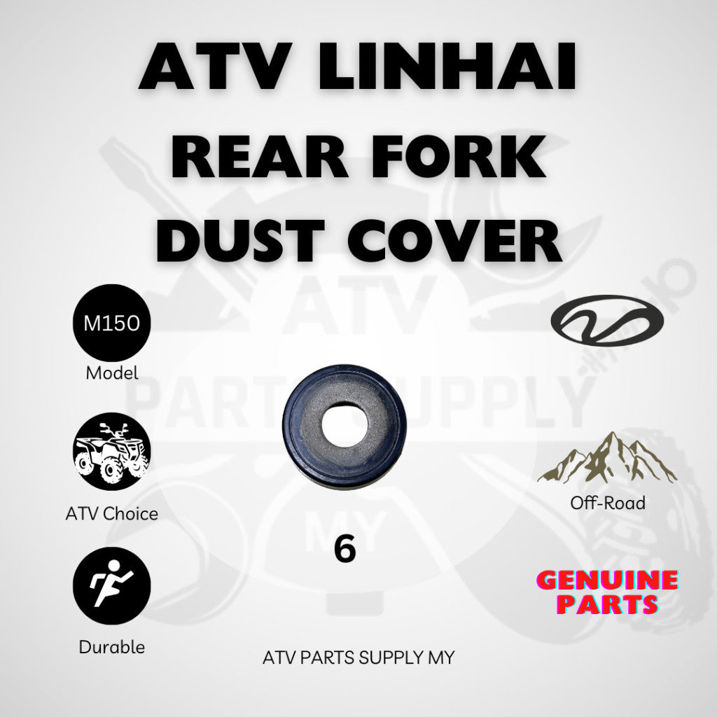 ATV Linhai M150 | ชุดบุชอาร์มสวิงอาร์มหลัง | ยางกันฝุ่น | ตัวเรือนครอบ | สเปเซอร์ | อะไหล่แท้ Linhai