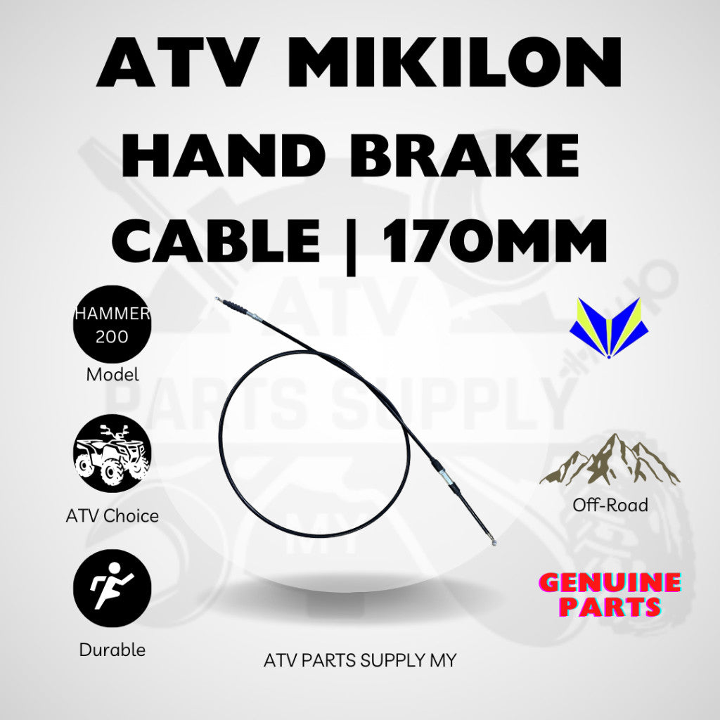 Cavo Freno a Mano ATV 170MM per Mikilon Hammer 200 | U28 | U38 | Pronta Consegna | Ricambi Originali Mikilon
