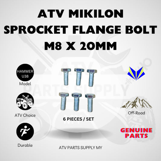 ATV Mikilon Hammer 200 | U38 | Sprocket Flange Bolt | M8 x 20mm | Original Mikilon Parts