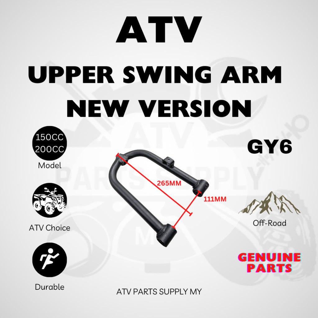ATV 10 Inch Swing Arm Full Set | New Version | Upper Swing Arm | Lower Swing Arm | Arm Bush | 150CC | 200CC | GY6 | LEM