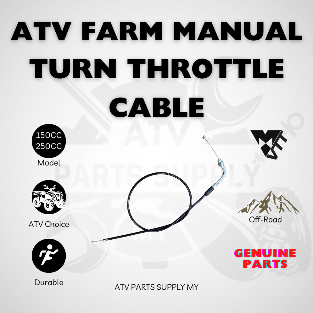 ATV 4x4 Farm 250CC | Throttle Cable | Hammer 250 | Manual | 150CC - 250CC | Thumb Throttle | Turn Throttle | VTT Parts
