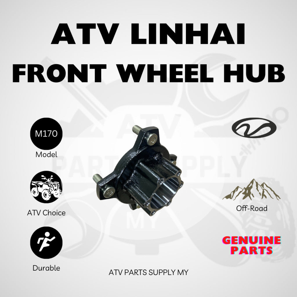 ATV Linhai M170 | Front Wheel Hub | Steel Wheel | Original Linhai Parts
