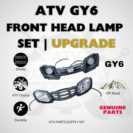 ATV GY6 200CC Head Lamp Set | Upgrade | Mikilon U28 |  GY6 | Front Cover | Light