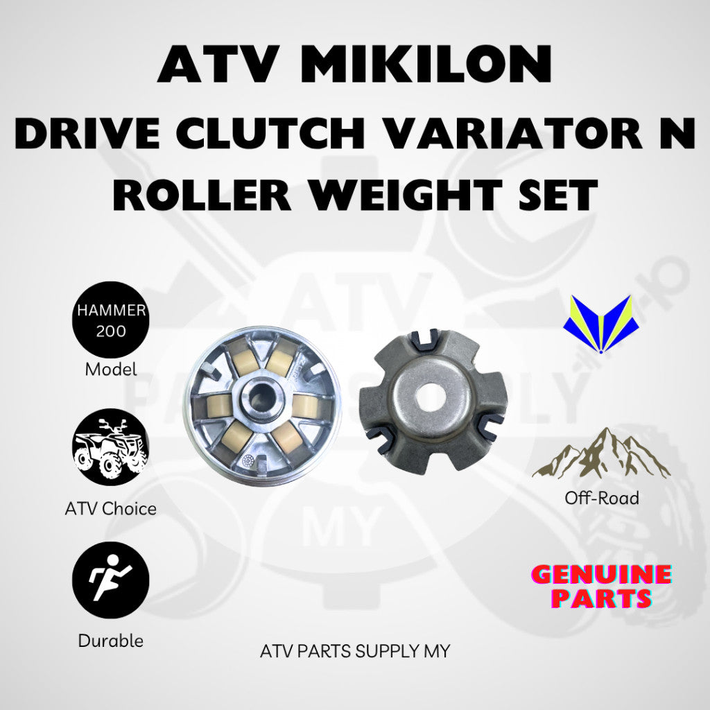 ATV Original Mikilon Hammer U38 คลัตช์ขับเคลื่อนแบบปรับได้ | ชุดล้อพูลเลย์ | ชุดล้อขับเคลื่อนด้านหน้า