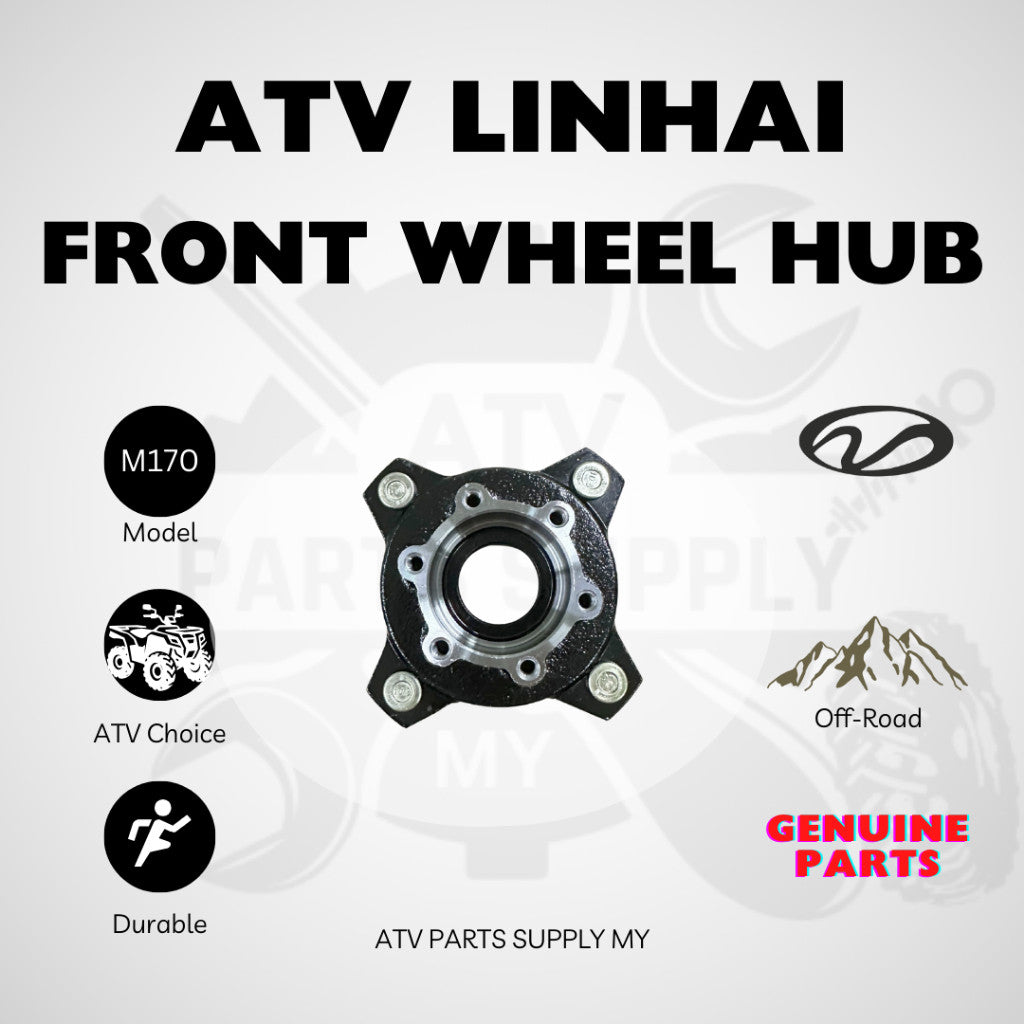 ATV Linhai M170 | Front Wheel Hub | Steel Wheel | Original Linhai Parts