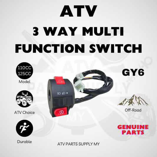 ATV 125CC 3 Way Multi Function Switch | Control Switcher | GY6 | Original Parts