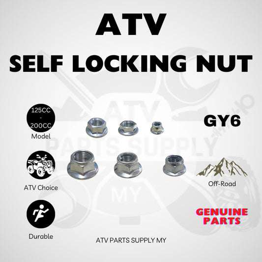 น็อตล็อกตัวเอง ATV | กันคลาย | M16 | M14 | M12 | M10 | M6 | อะไหล่แท้ ATV | น็อตกันคลาย | น็อตพูลเล่ย์คลัตช์