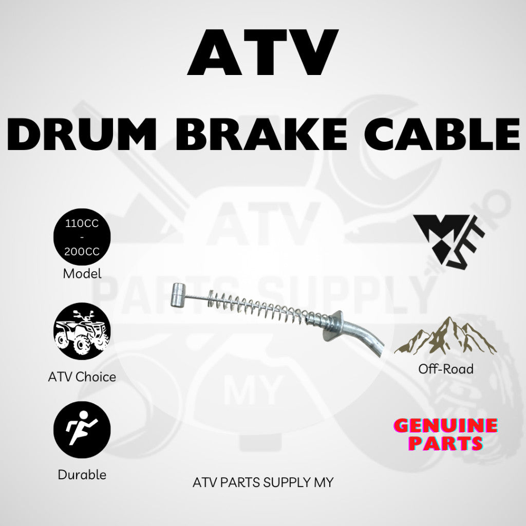 ATV Drum Brake Cable 110CM | 89CM for Drum Brake Hub | Brake Shoe | Linhai | GY6 | LEM | Original VTT Parts