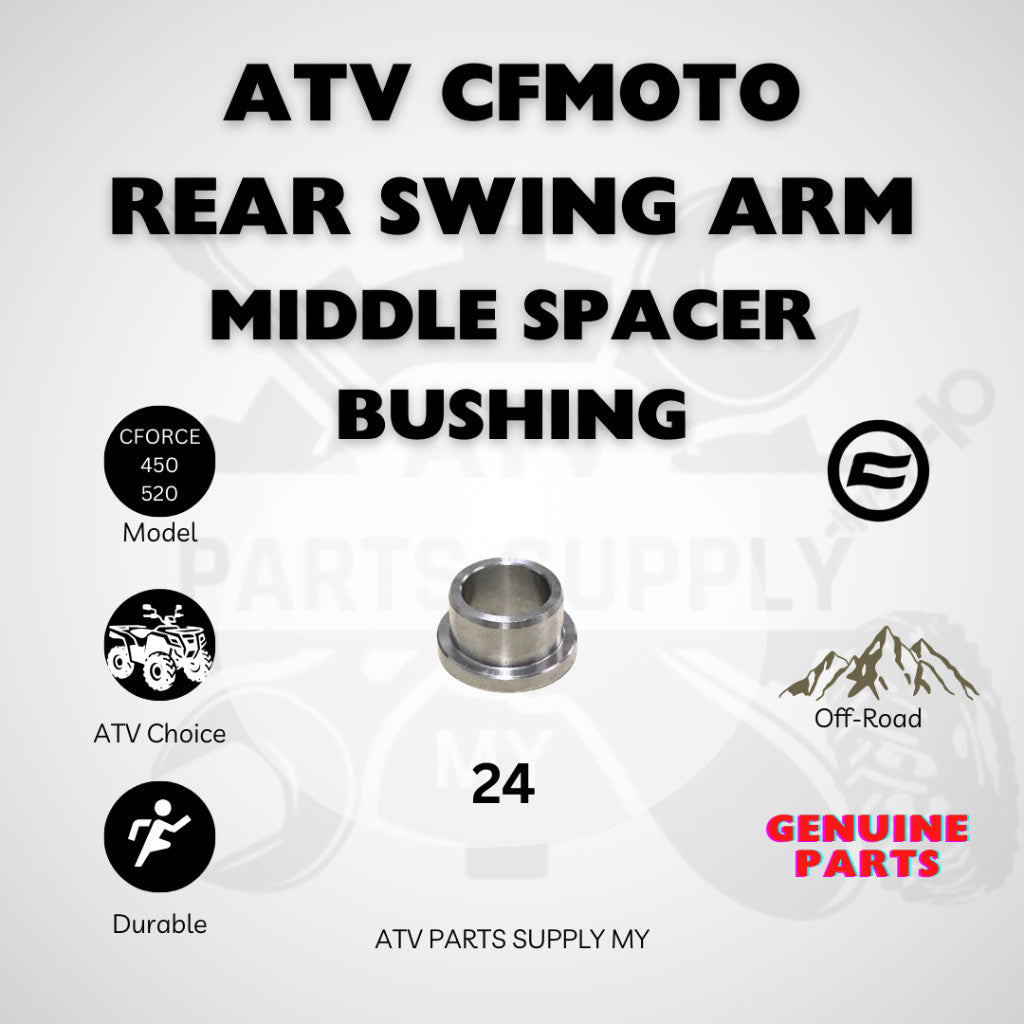 ATV CFMOTO CFORCE 450 | 520 | Rear Suspension Bushing Set | Buffering Collar | Spacer | Dust Cover | Bushing | CF MOTO