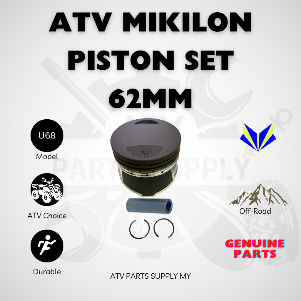 ATV Mikilon Hammer Pro | U68 | 62MM Piston Set | Original Mikilon Parts