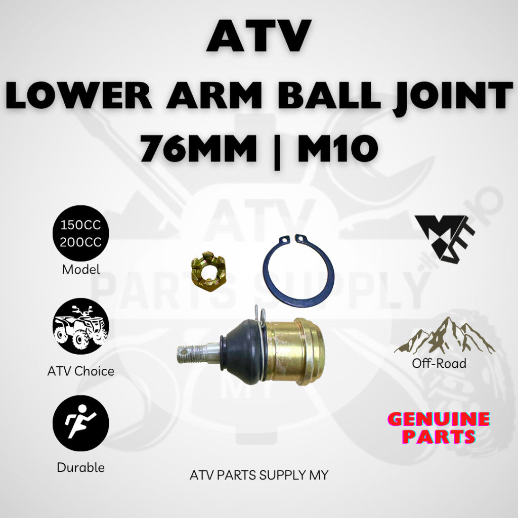 ATV Lower Arm Ball Joint | M10 | 76MM | Original VTT Parts | Malaysia Quality ATV Parts