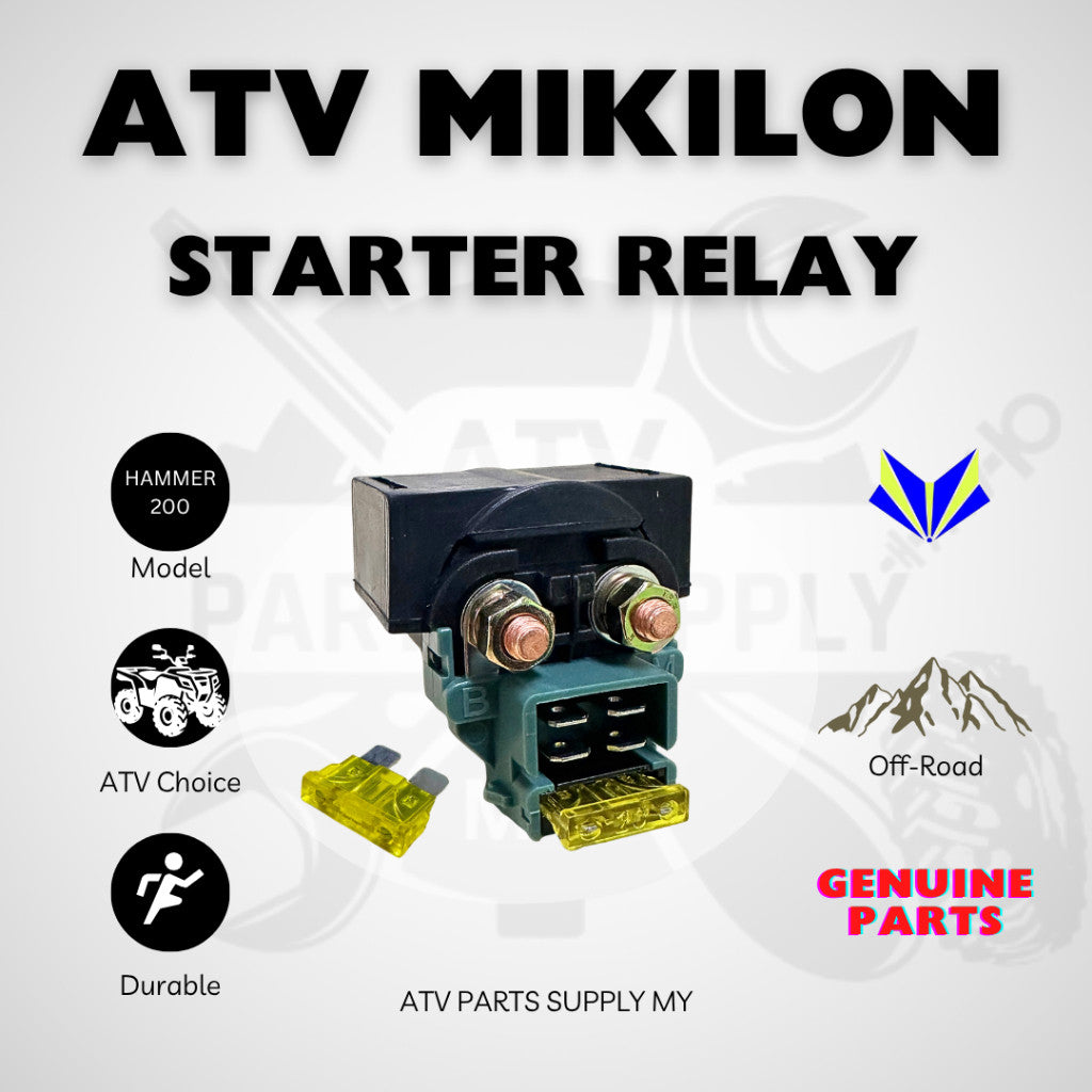 ATV Mikilon Hammer 200 | U88 | Original Starter Relay | Spare Fuse | Original Mikilon Parts