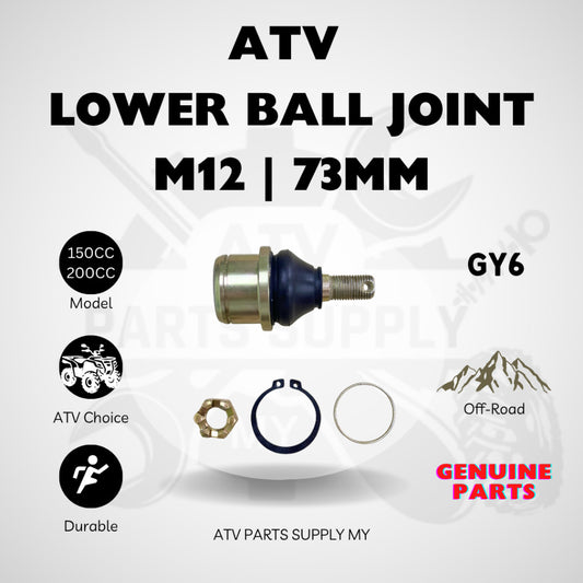 ATV Lower Arm Ball Joint M12 | 73MM | Tie Rod Head | GY6 | 150CC | 200CC