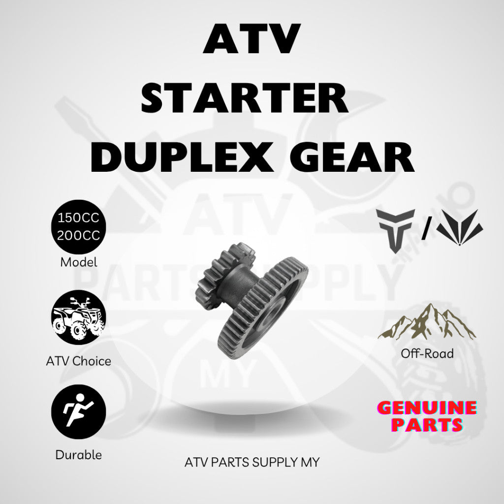 ATV Mikilon | Tao Motor | GY6 | Ingranaggio Duplex di Avviamento | Ingranaggio di Avviamento | 17T & 49T