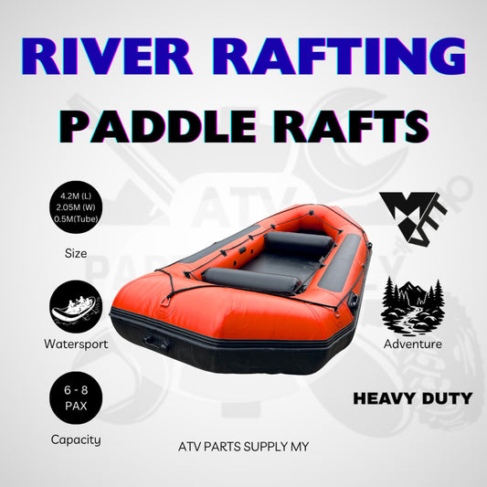 River Rafting Specialist | Paddle Raft | Heavy Duty for Extreme Watersport | 9 Pax | Water Rafting Boat | Customize