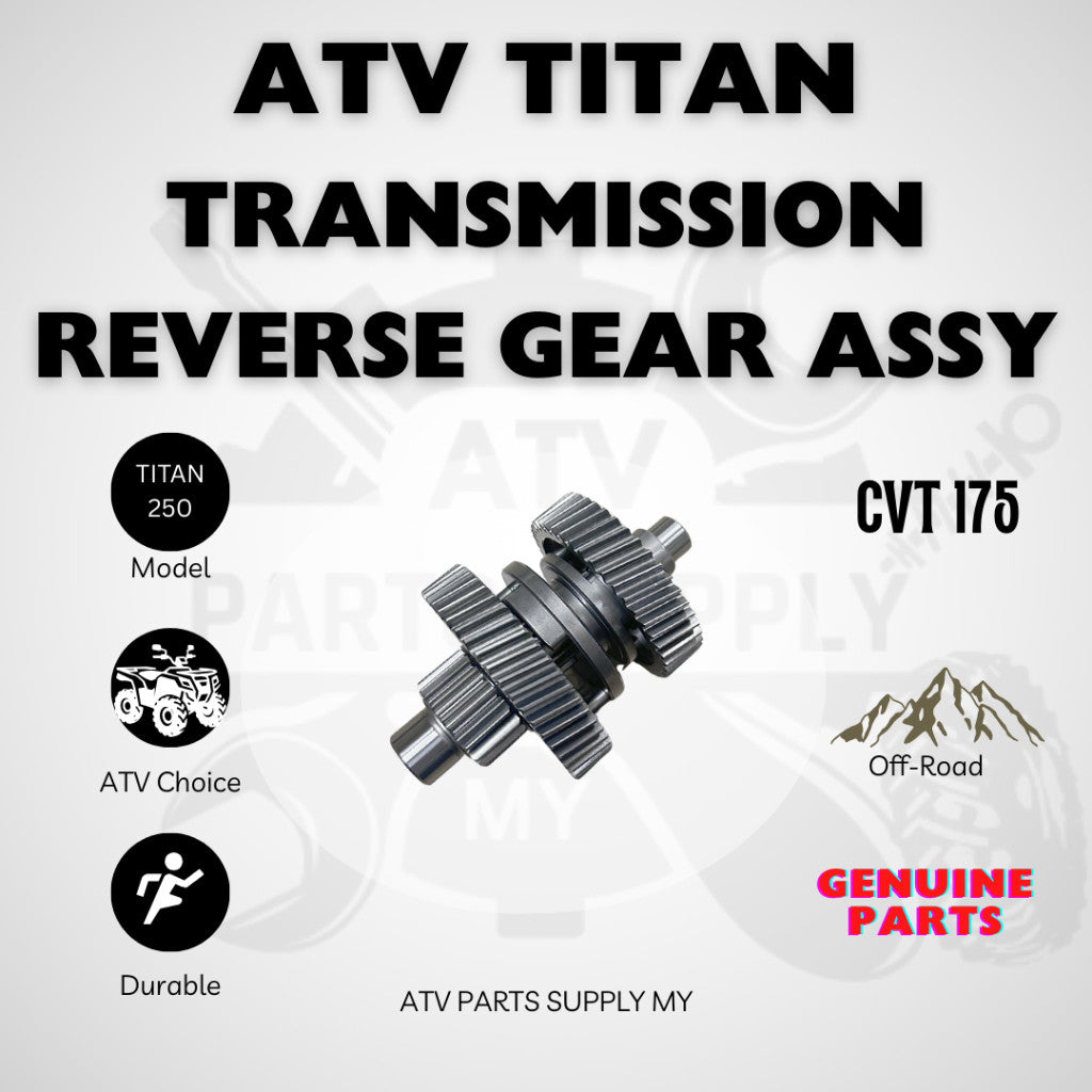 ATV Titan 250 Gear Box Transmission Shaft Set | Output Shaft | Reverse Gear | Main Shaft | Drum COMP