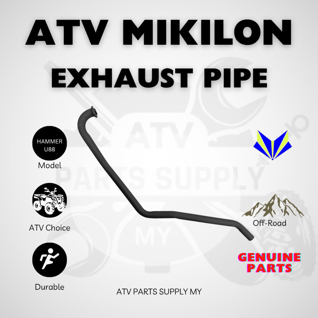 ATV Mikilon Hammer 200 | U88 | Muffler | Exhaust Pipe | Set | Original Mikilon Parts
