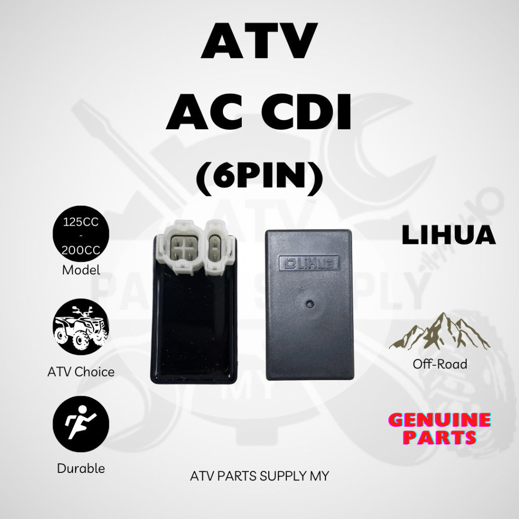 ATV AC CDI | กล่องดำสำหรับ GY6 | LEM | Linhai | 125cc | 150cc | 200cc | หัวกลม | อะไหล่คุณภาพดี