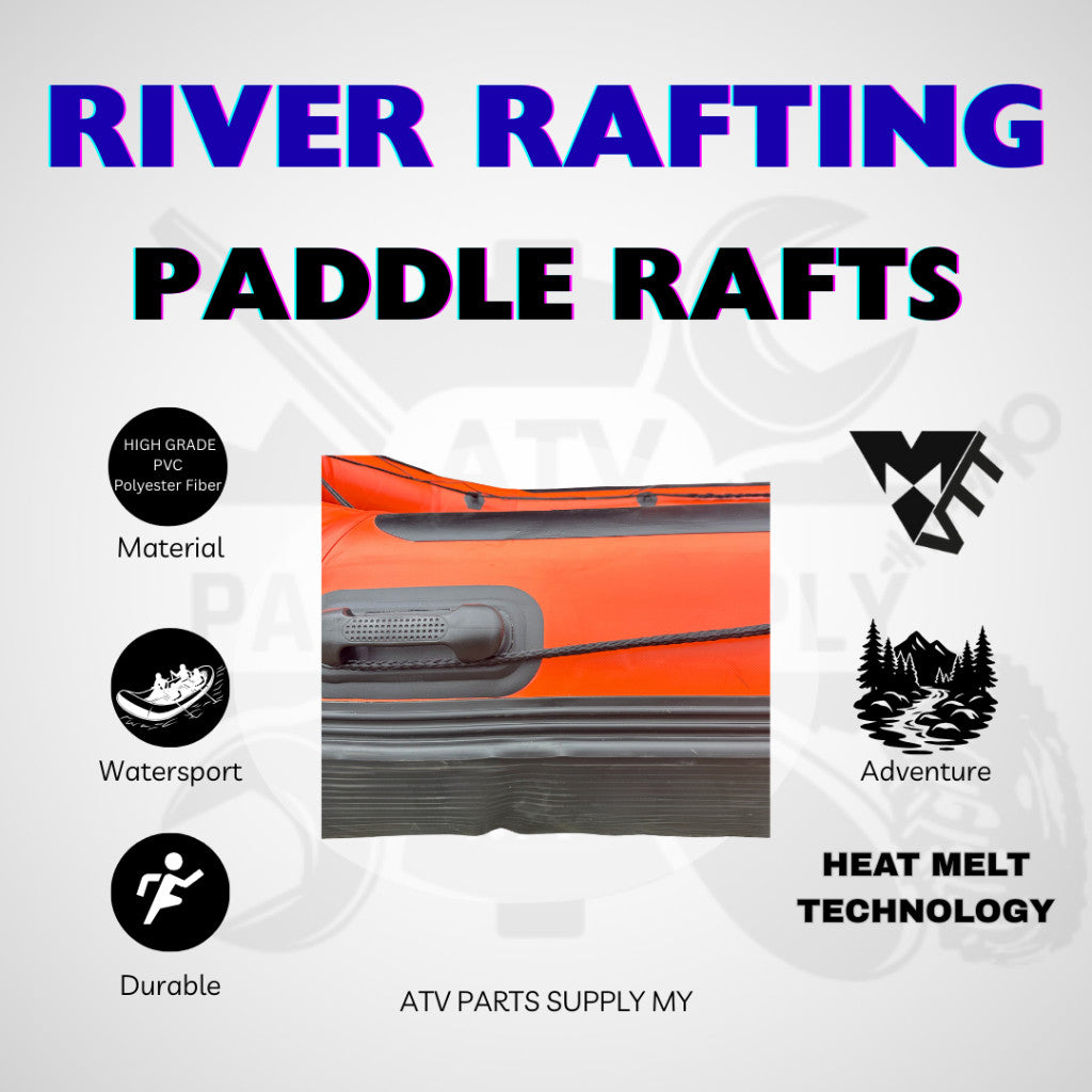 River Rafting Specialist | Paddle Raft | Heavy Duty for Extreme Watersport | 9 Pax | Water Rafting Boat | Customize