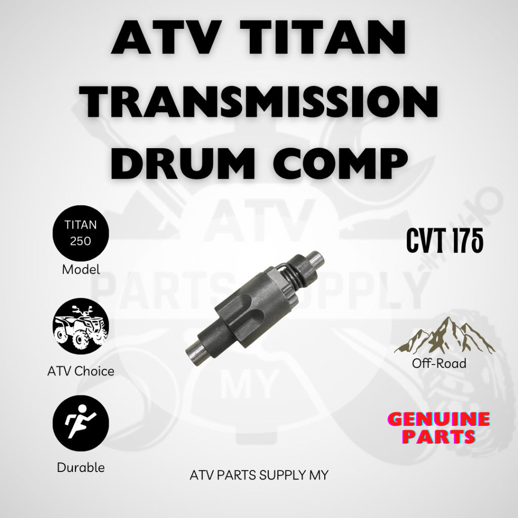 ATV Titan 250 Gear Box Transmission Shaft Set | Output Shaft | Reverse Gear | Main Shaft | Drum COMP