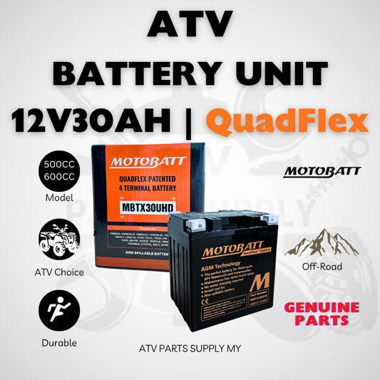 ATV Battery Unit 12V30AH for CFMOTO CFORCE 520 | SEGWAY | CAN-AM | AODES | 500CC | 600CC | Motobatt | Quality Battery