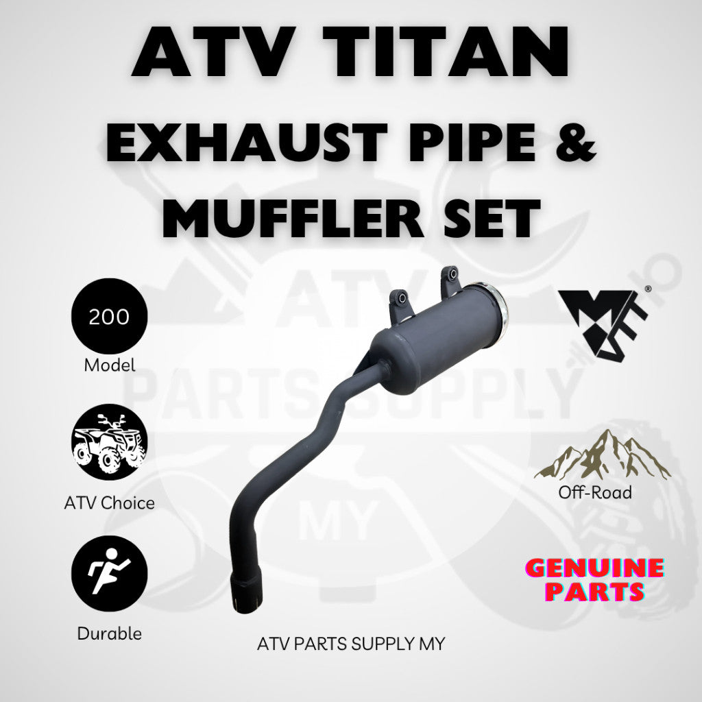 ATV Titan 200 | Exhaust Pipe & Muffler Set | Original Titan Parts
