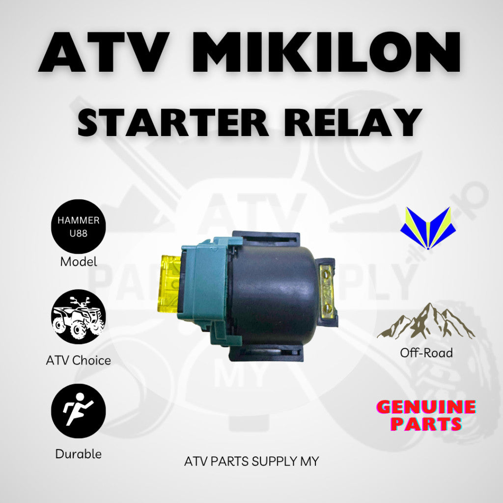 ATV Mikilon Hammer 200 | U88 | Original Starter Relay | Spare Fuse | Original Mikilon Parts