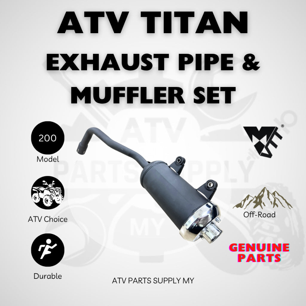 ATV Titan 200 | Exhaust Pipe & Muffler Set | Original Titan Parts