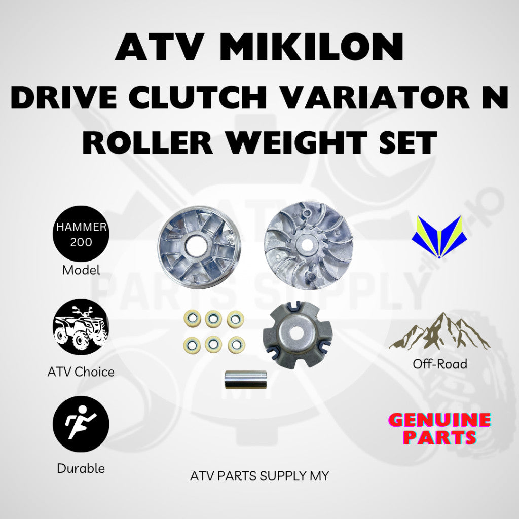 ATV Original Mikilon Hammer U38 คลัตช์ขับเคลื่อนแบบปรับได้ | ชุดล้อพูลเลย์ | ชุดล้อขับเคลื่อนด้านหน้า