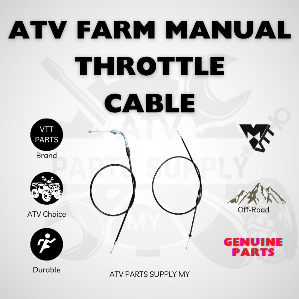 ATV 4x4 Farm 250CC | Throttle Cable | Hammer 250 | Manual | 150CC - 250CC | Thumb Throttle | Turn Throttle | VTT Parts