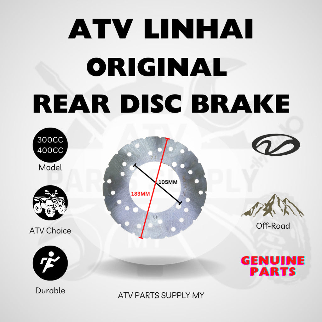 ATV Linhai 300CC | 400CC | Original Rear Disc Brake | Original Linhai Parts