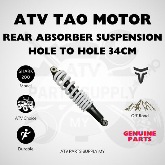 โช้คหลัง ATV Tao Motor ของแท้ 37 ซม. | ระยะกึ่งกลางรู 34 ซม.