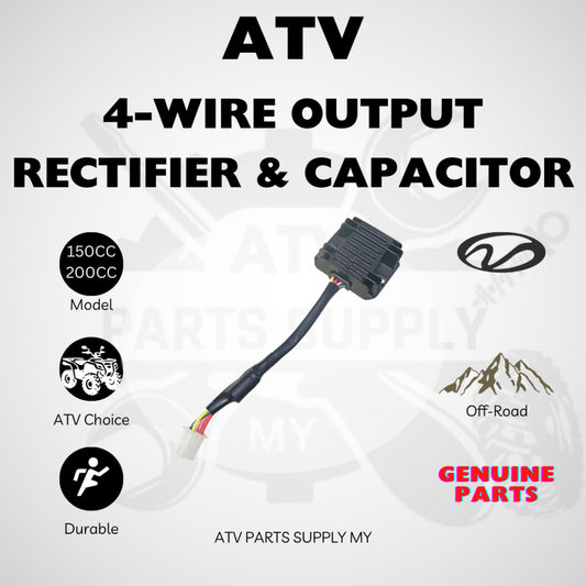 ตัวแปลงไฟ ATV แบบ 4 สาย พร้อมคาปาซิเตอร์ สำหรับ Linhai M150 | 150CC | 200CC | อะไหล่แท้