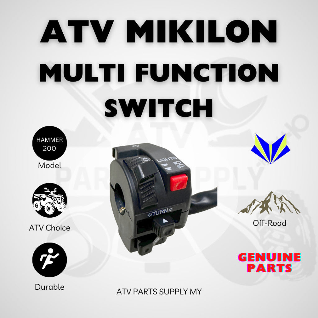 ATV Mikilon Hammer 200 | Interruttore multifunzione | Commutatore di controllo | Ricambi originali Mikilon