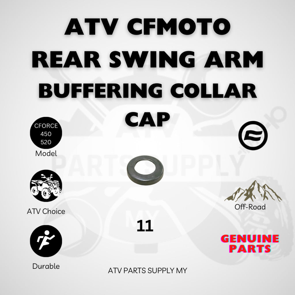 ATV CFMOTO CFORCE 450 | 520 | Rear Suspension Bushing Set | Buffering Collar | Spacer | Dust Cover | Bushing | CF MOTO