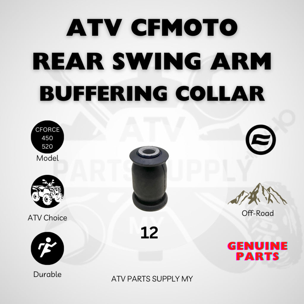 ATV CFMOTO CFORCE 450 | 520 | Rear Suspension Bushing Set | Buffering Collar | Spacer | Dust Cover | Bushing | CF MOTO