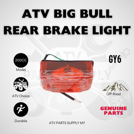 ATV Big Bull 200CC Rear Brake Light | Rear Tail Lamp | Light | Lampu Belakang | GY6