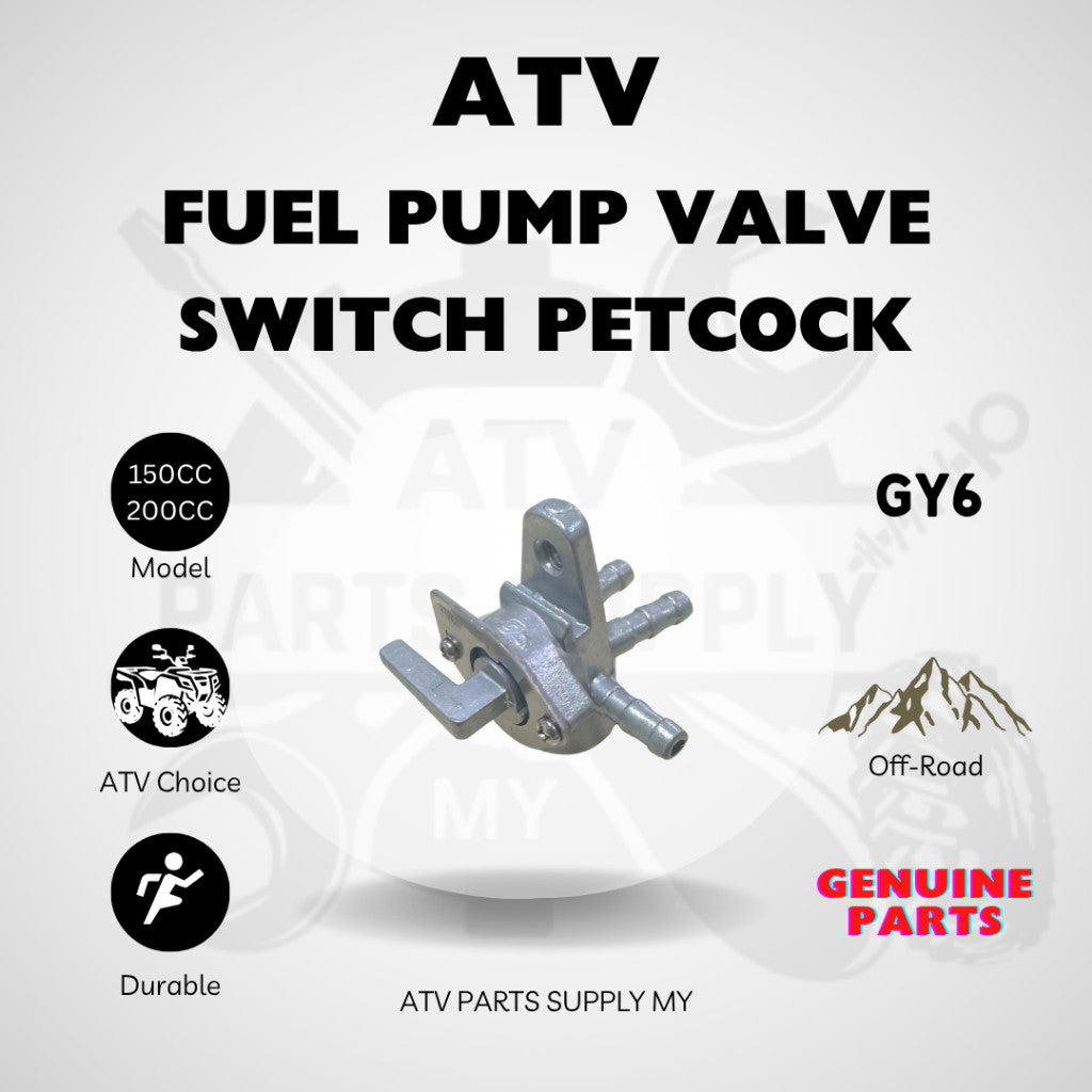 สวิตช์วาล์วปั๊มเชื้อเพลิง ATV Petcock | 3 ทาง | Kayo | Linhai | Loncin | ก๊อกน้ำมันเชื้อเพลิง 3 ทาง | สวิตช์น้ำมัน | คาร์บูเรเตอร์