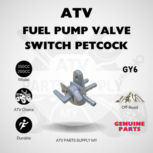 Rubinetto Benzina ATV | 3 Vie | Kayo | Linhai | Loncin | Rubinetto Carburante a 3 Vie | Interruttore Olio | Carburatore