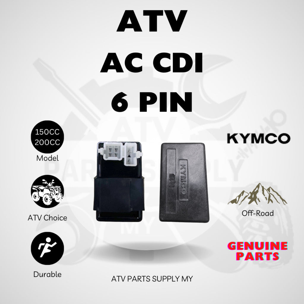 ATV AC CDI 6 Pin for GY6 LEM | Mikilon U28 | Big bull | Small bull | Square Head | Ready stock in Malaysia