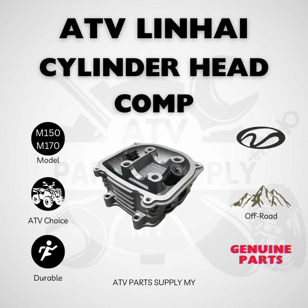 ATV Linhai M150 Head Cylinder | Piston 57.4MM | Cylinder Head Comp | Linhai M150 | GY6 150CC