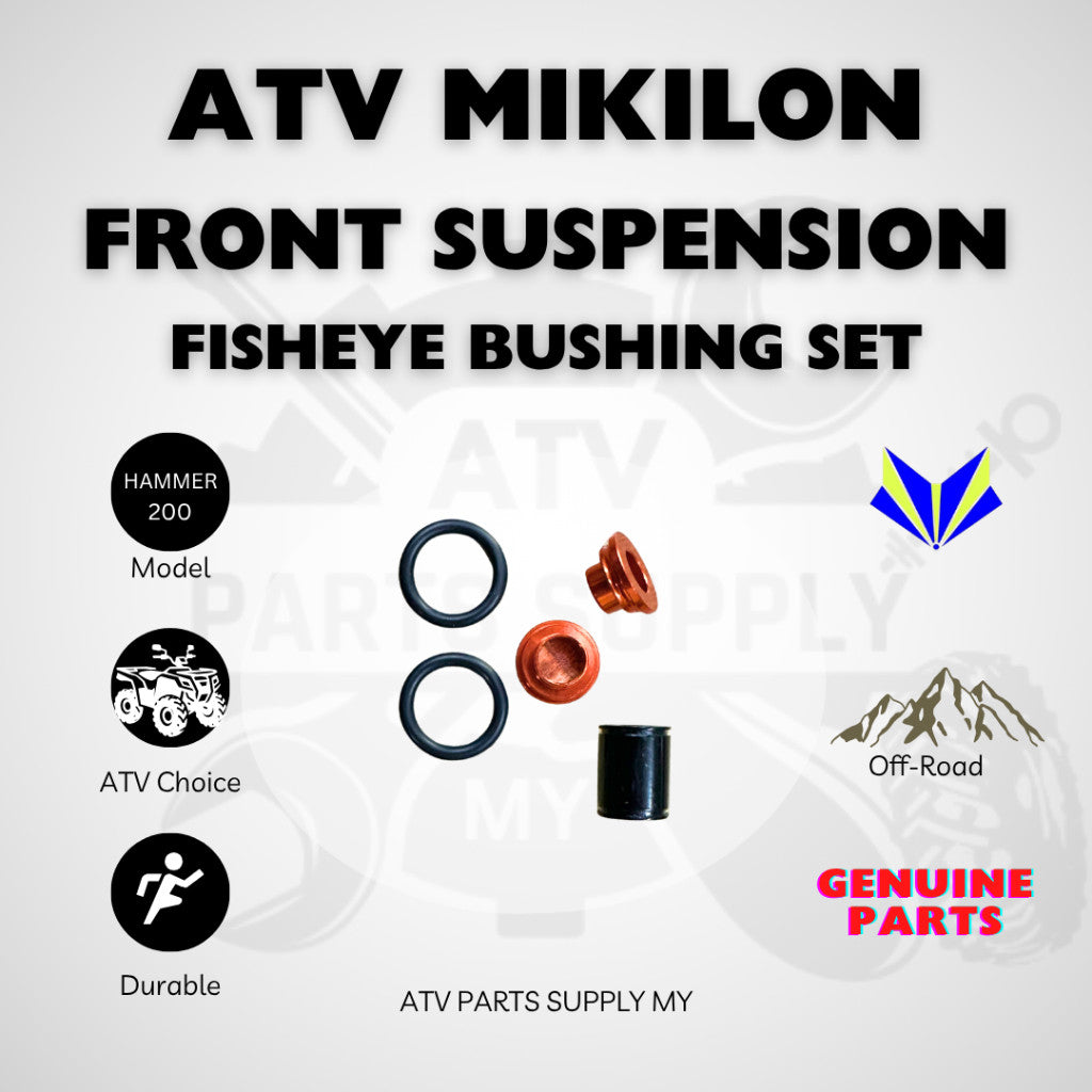 ATV Mikilon Hammer 200 | Suspension Absorber Accessories | Fisheye Bushing Set | Adjustable Damper | Original Mikilon