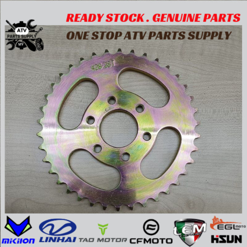 ATV Rear Sprocket 428 / 38T for Mikilon Hammer 200 | U28 | Original Mikilon Parts