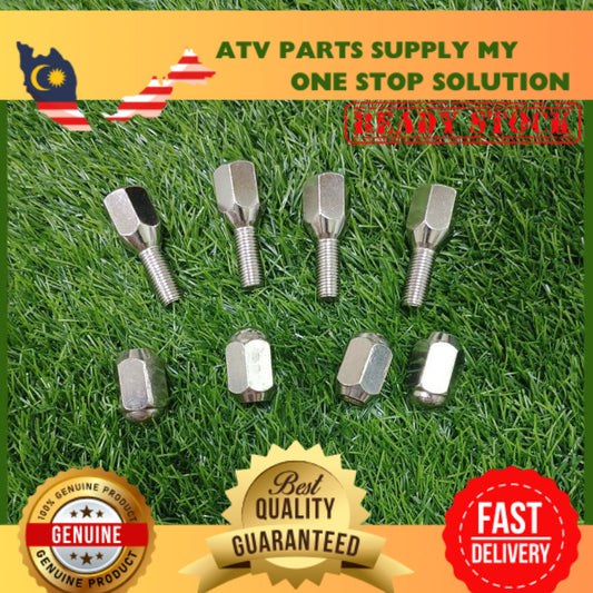ATV 10mm Tyre Nut | Rim Nut | Sport Rim Screw (4 Pcs Set)