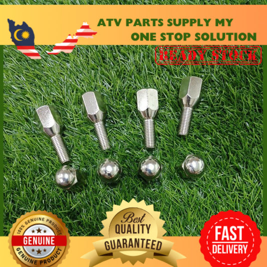 ATV 10mm Tyre Nut | Rim Nut | Sport Rim Screw (4 Pcs Set)